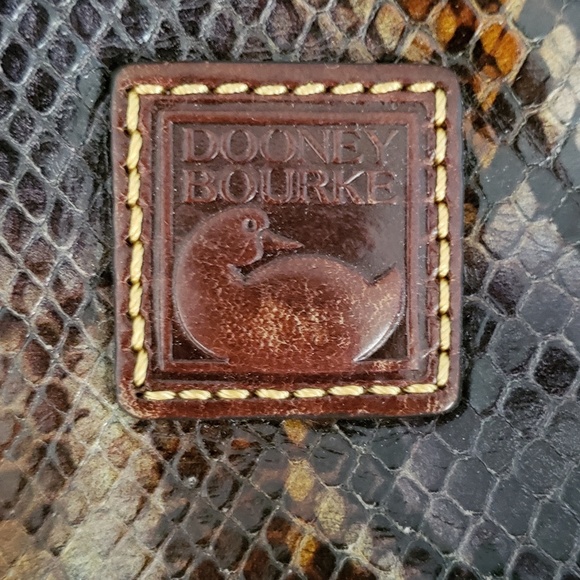 Dooney and Bourke python Satchel - Picture 5 of 8